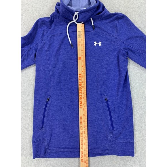 Under Armour Loose Fit Cowl Neck Pullover Sweatshirt‎ (Women's Medium) Blue - Picture 8 of 11